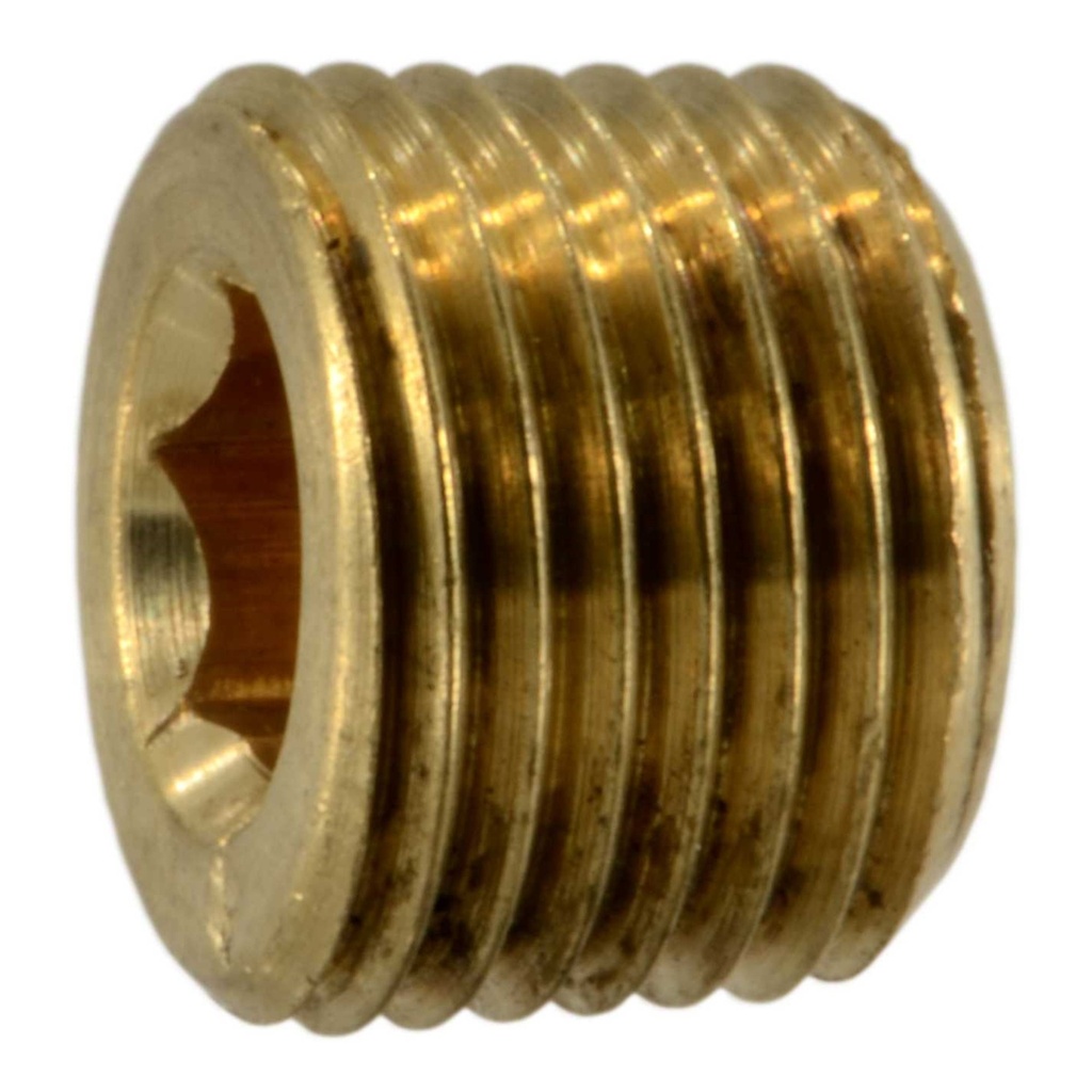 [MF32601] 1/8 IP Cntrsnk Plug Br