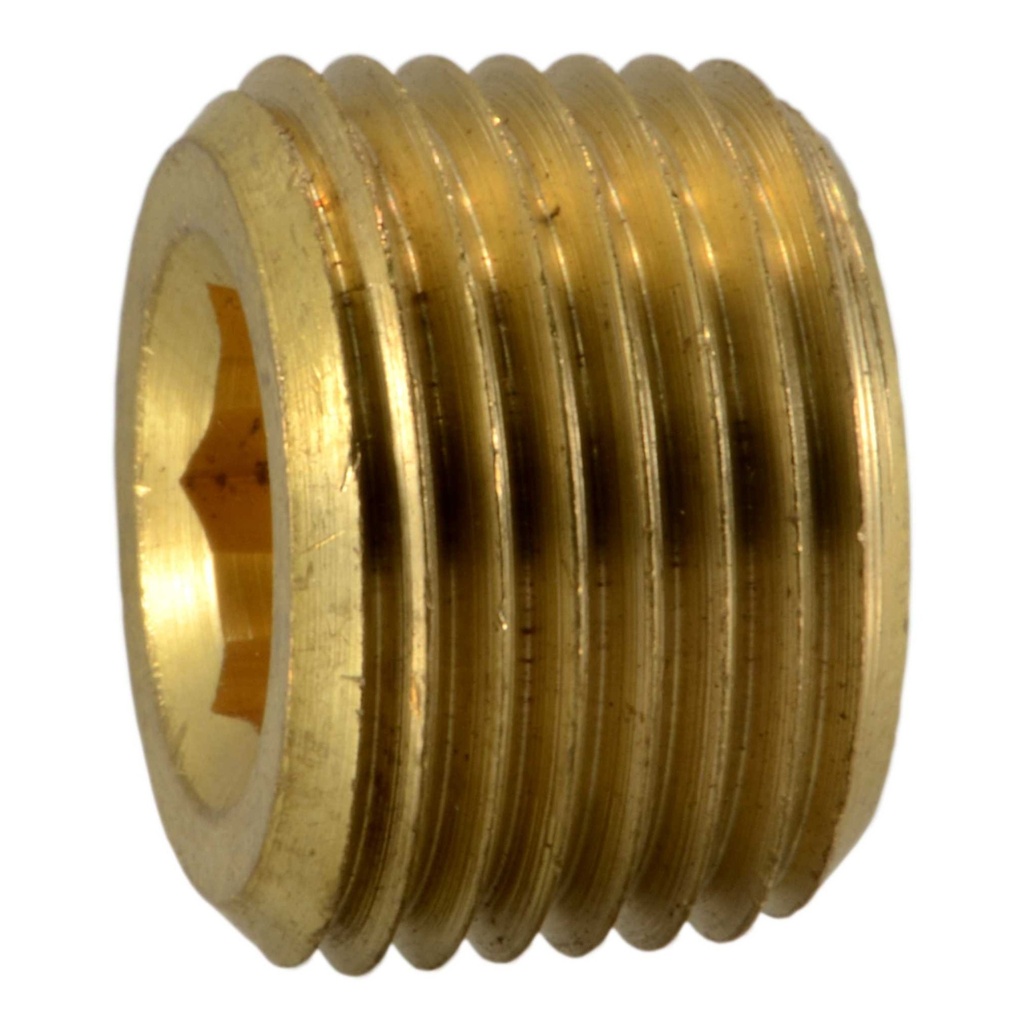 3/8 IP Cntrsnk Plug Br