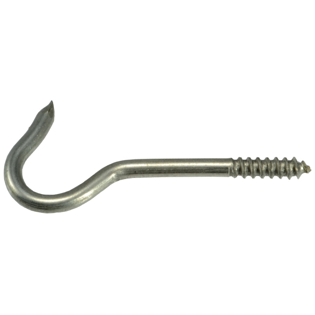4 x 1-5/8 Screw Hooks SS