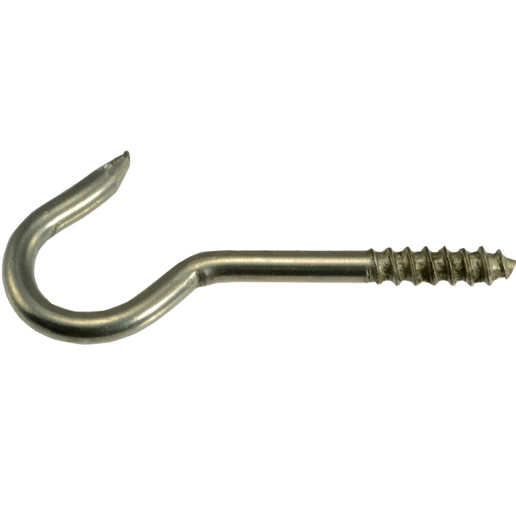 10 x 2-1/2 Screw Hooks SS
