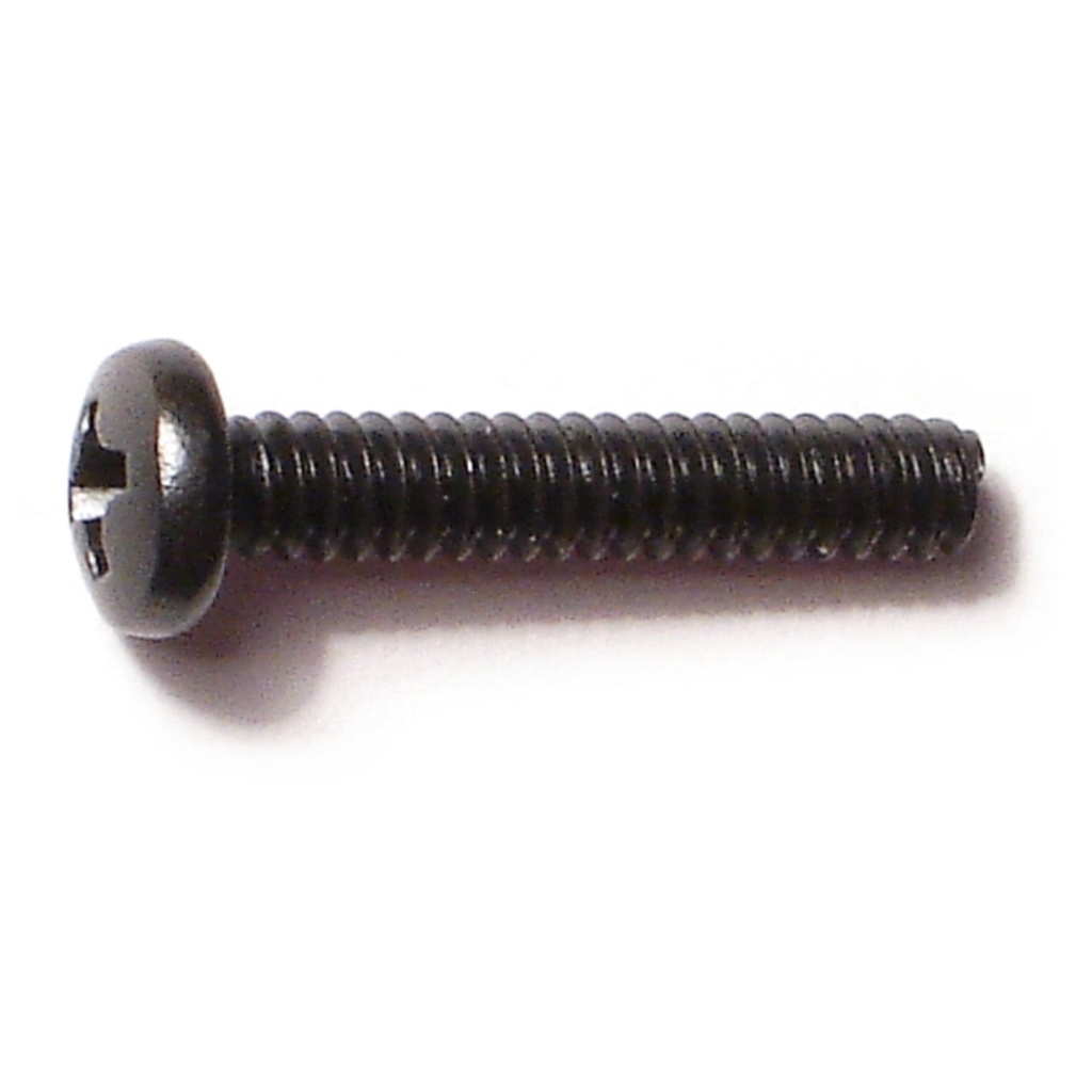 6-32 x 3/4 Ph Pan MS Black