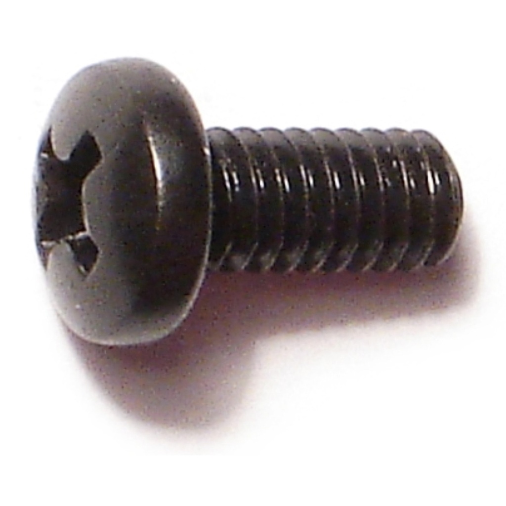 8-32 x 3/8 Ph Pan MS Black