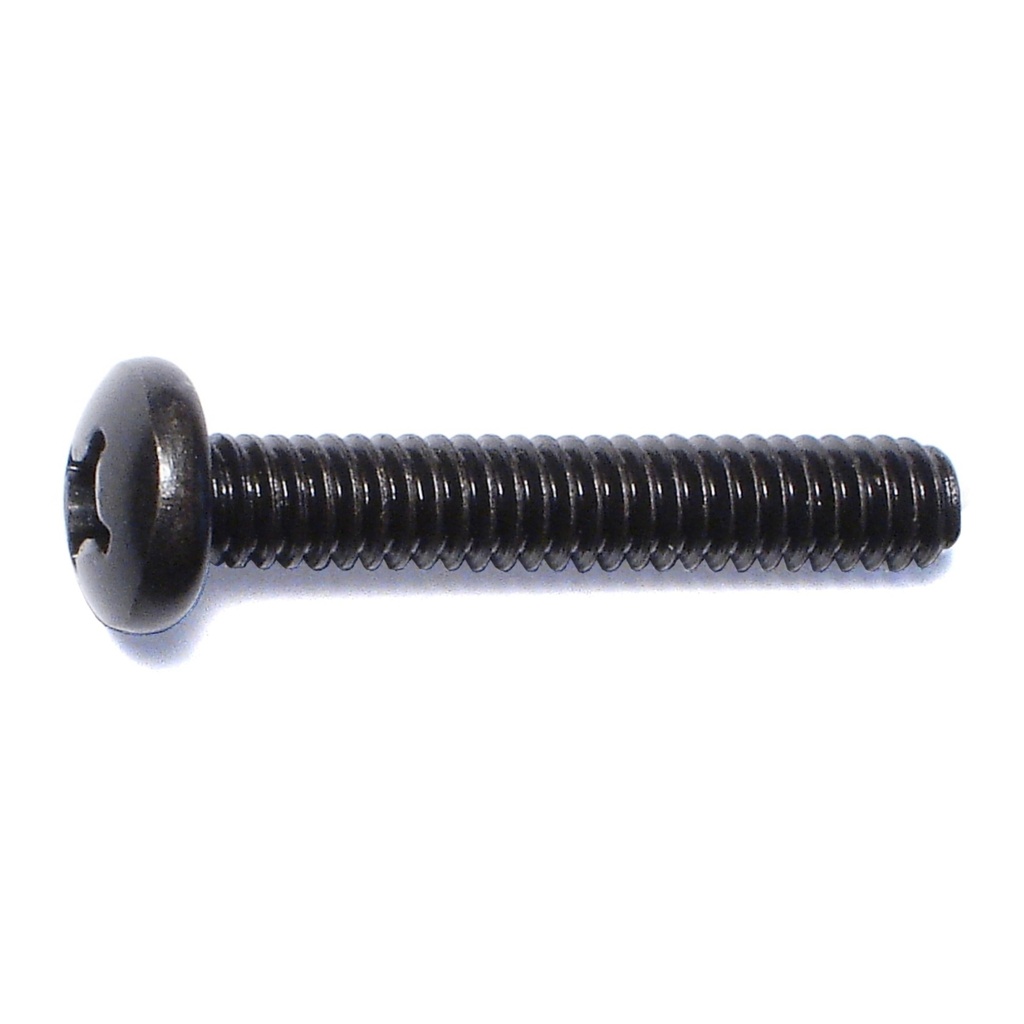 1/4-20 x 1-1/2 Ph Pan MS Black