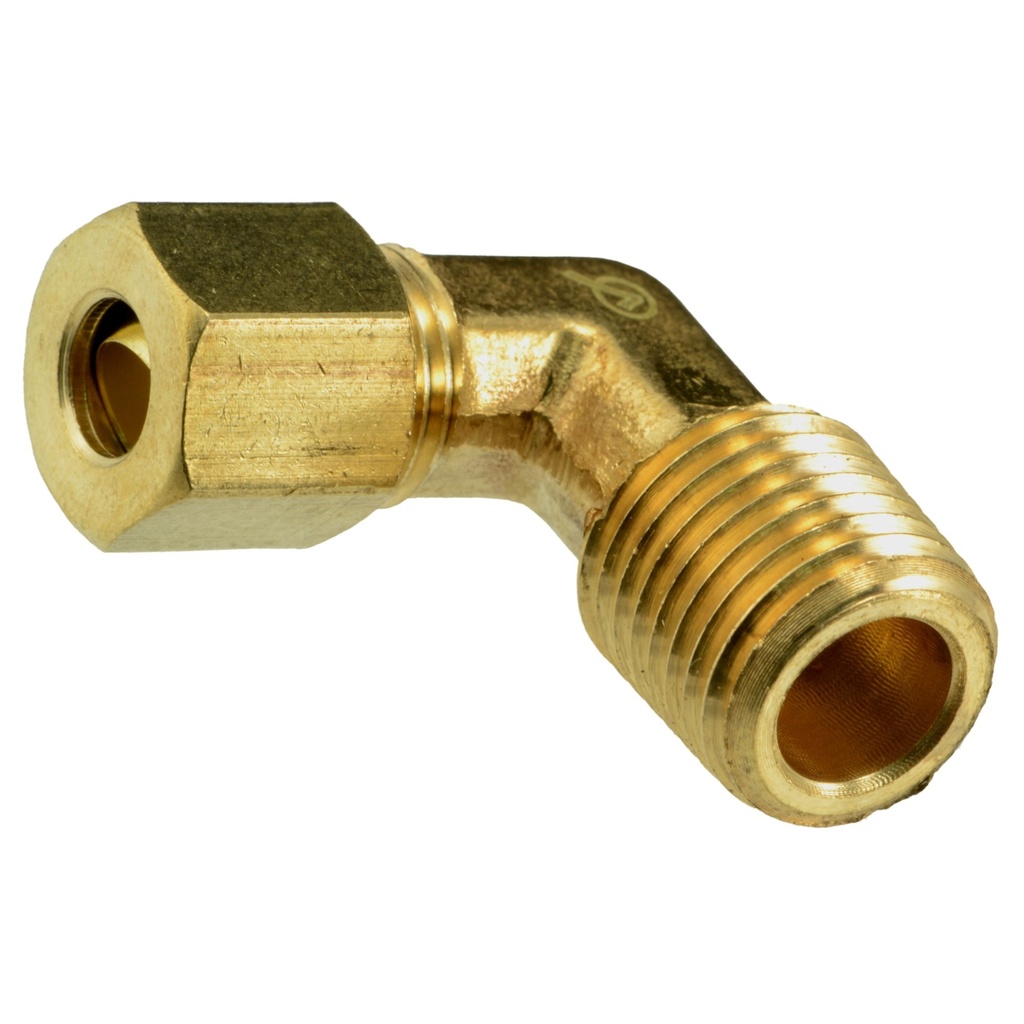 [MF34462] 1/4OD x 1/4MIP Cmprs Ppe Elb Br