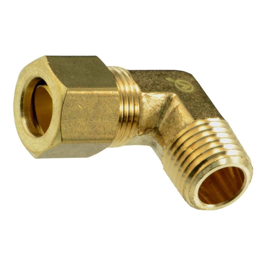 [MF34463] 3/8OD x 1/4MIP Cmprs Ppe Elb Br
