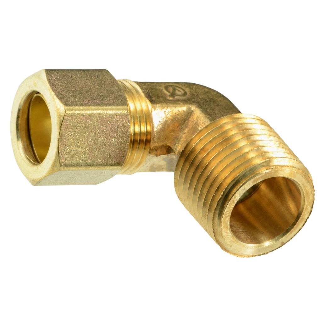 [MF34466] 1/2OD x 1/2MIP Cmprs Ppe Elb Br