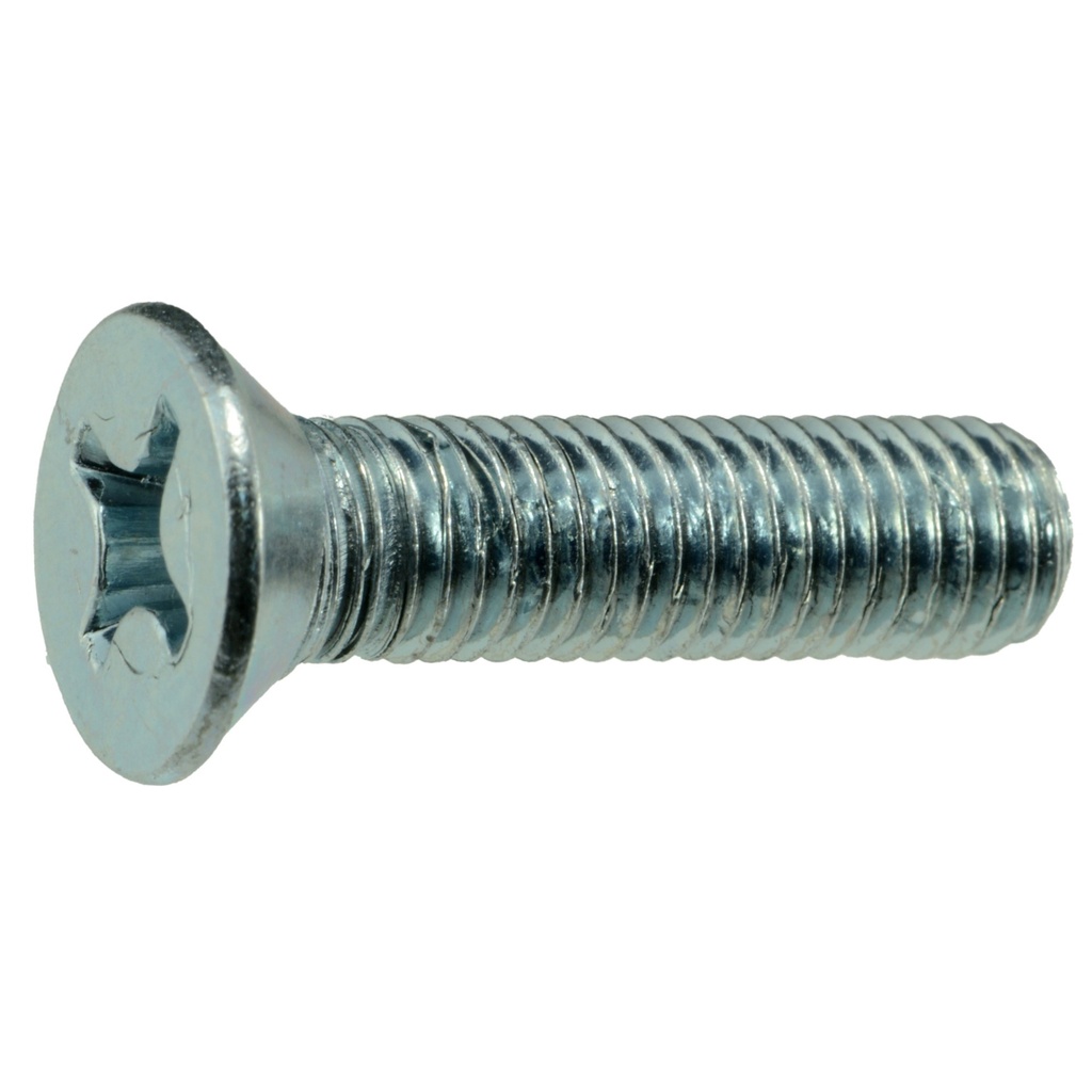 1/4-28 x 1 Ph Flat Mach Zn