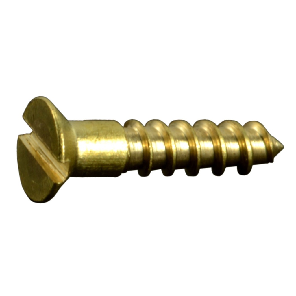 1 x 3/8 Sl Fl Hd Wood Br