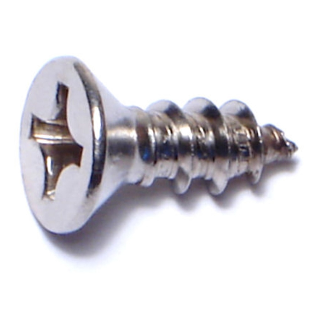 12 x 5/8 Ph Flat SMS SS