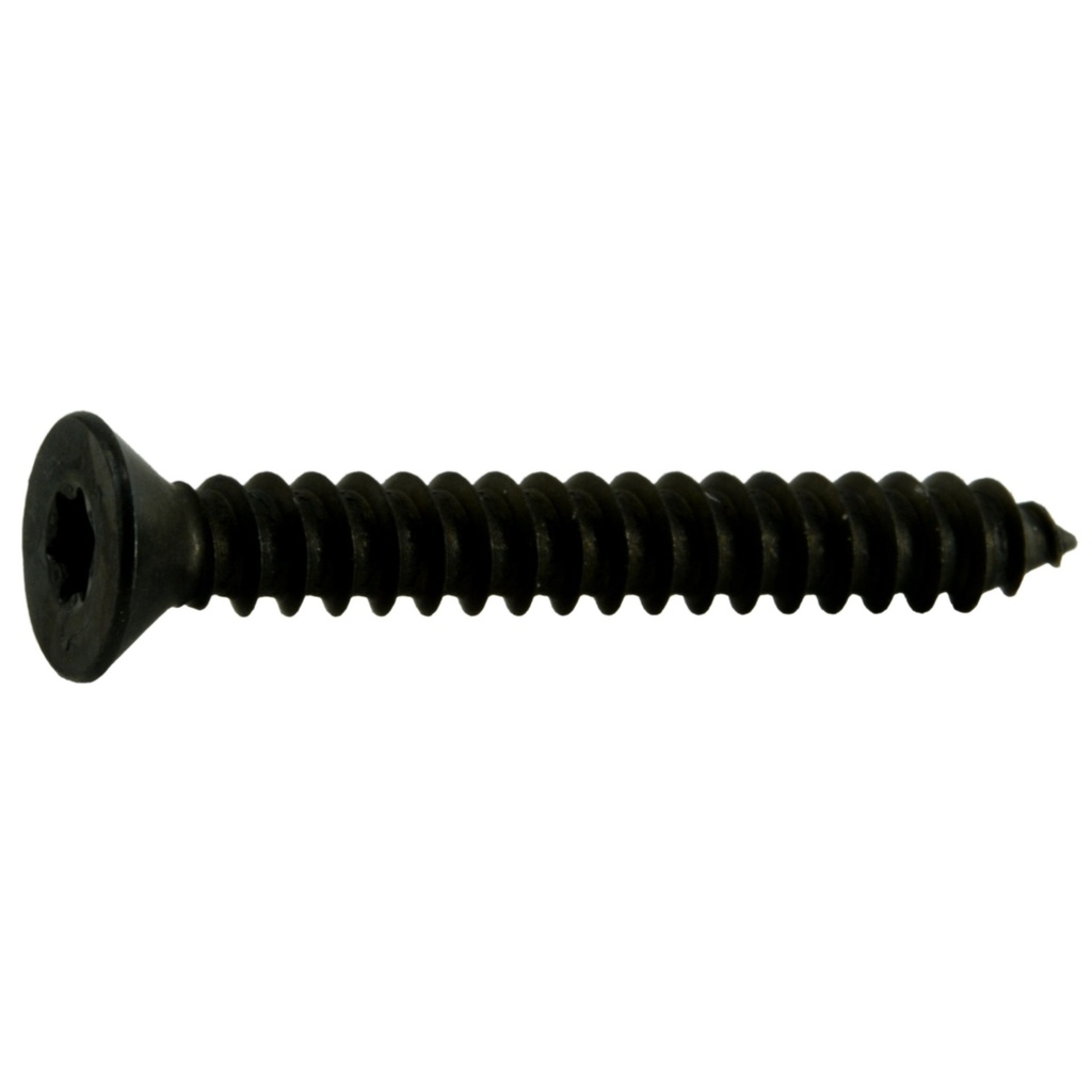 8 x 1-1/4 Star Fl SMS Blk