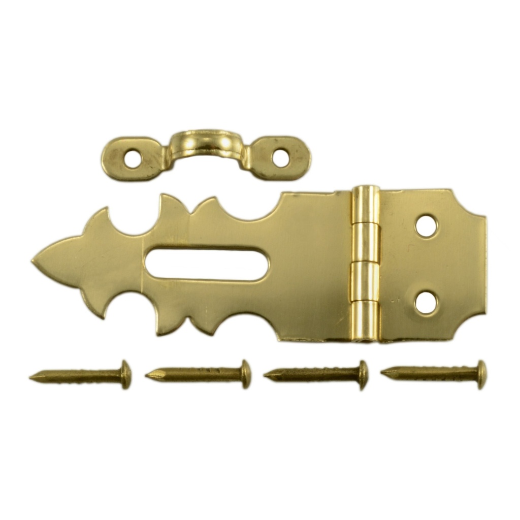 [MF37243] 5/8 x 1-7/8 Hasp Brass Pltd