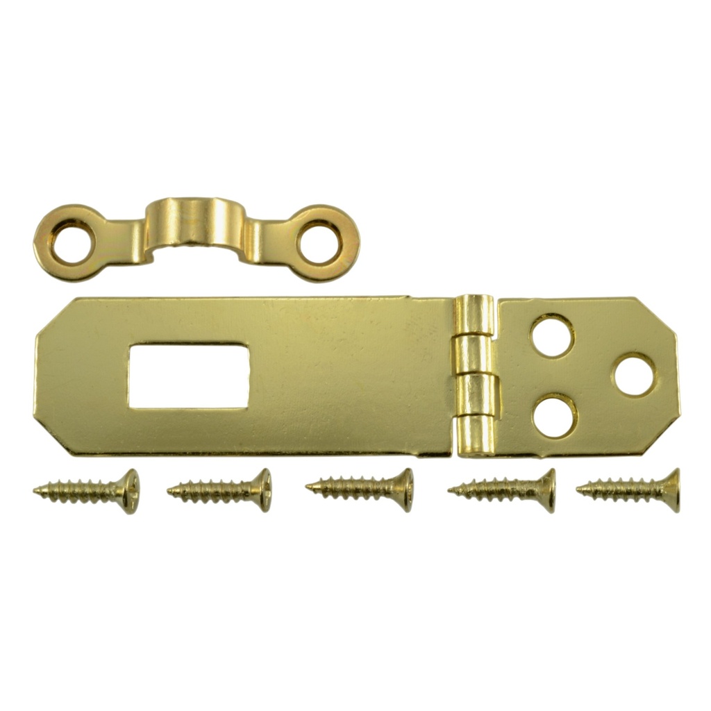 [MF37244] 3/4 x 2-3/4 Hasp Brass Pltd