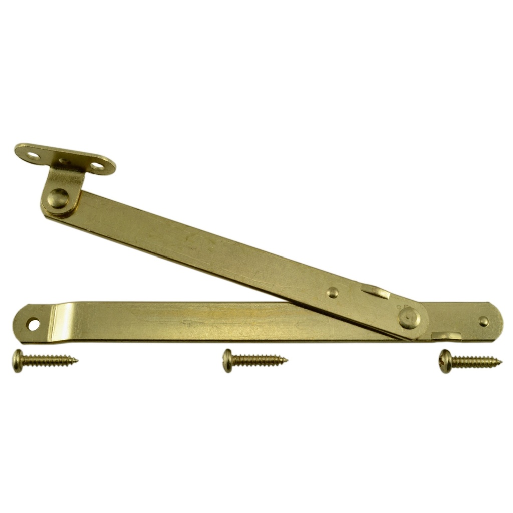 10" Right Hand Supp Hinge Br Pl
