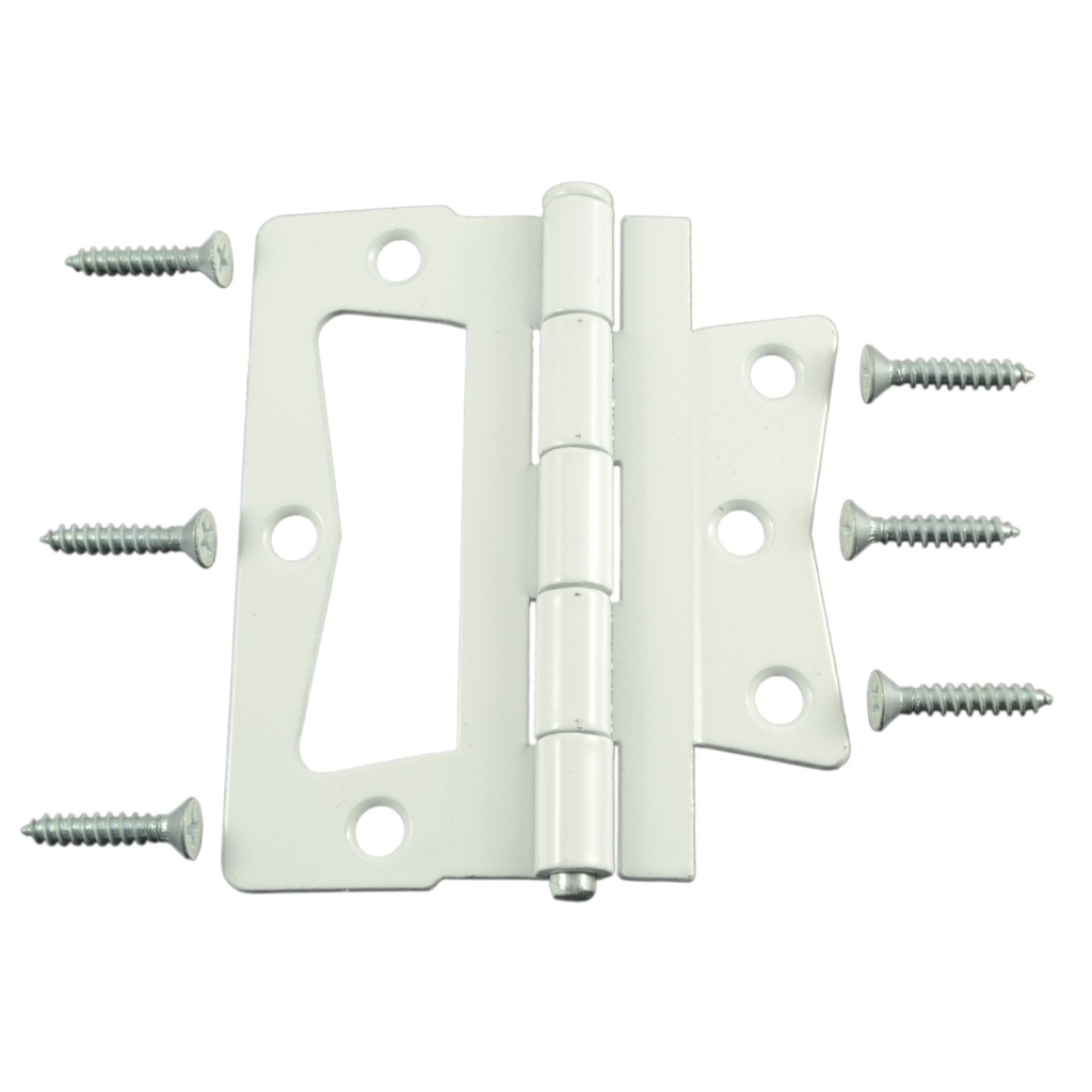 4" NonMort Hinge Wh