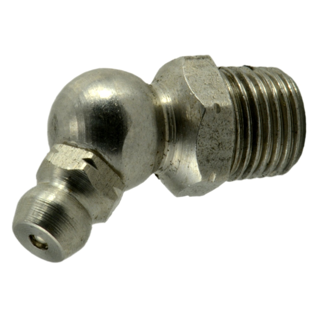 [MF37444] 1/8PT 45 Deg Grease Fittng SS