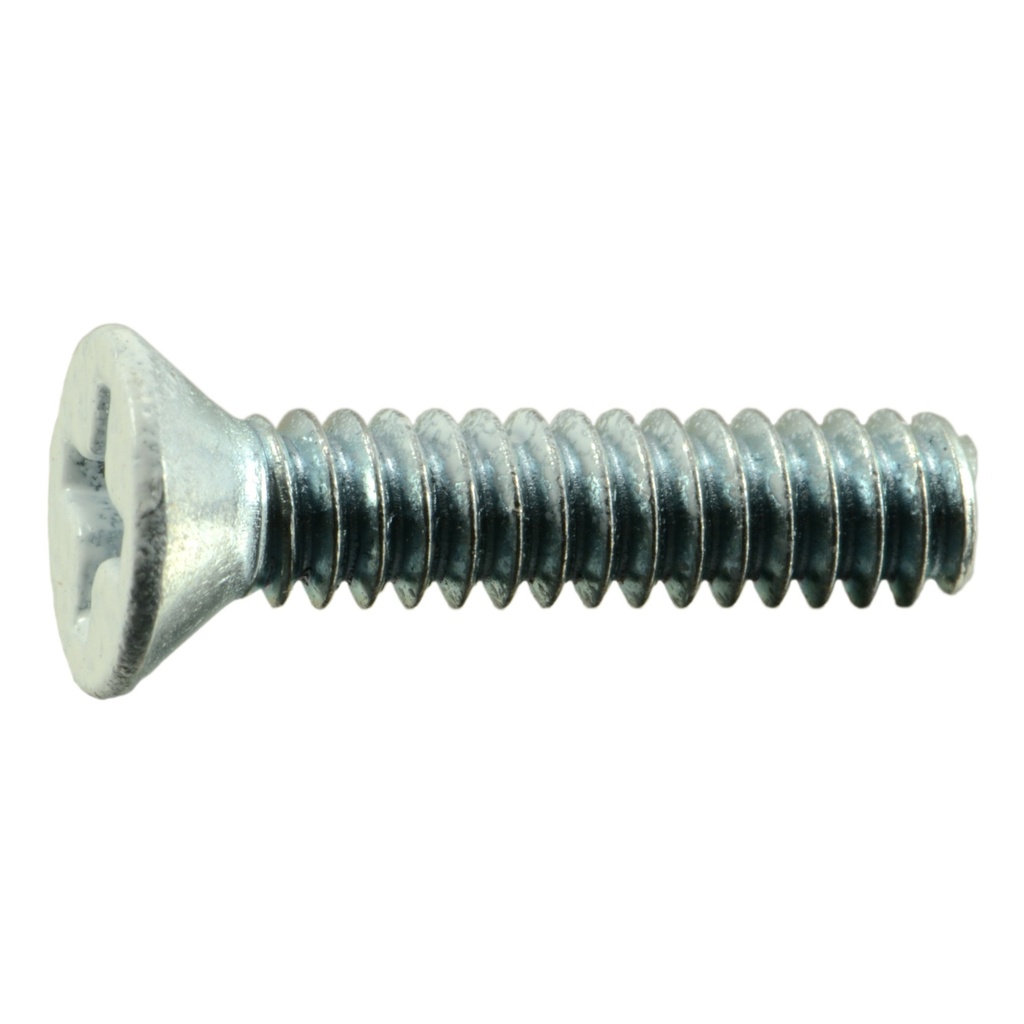 6-32 x 5/8 Ph Flat MS White