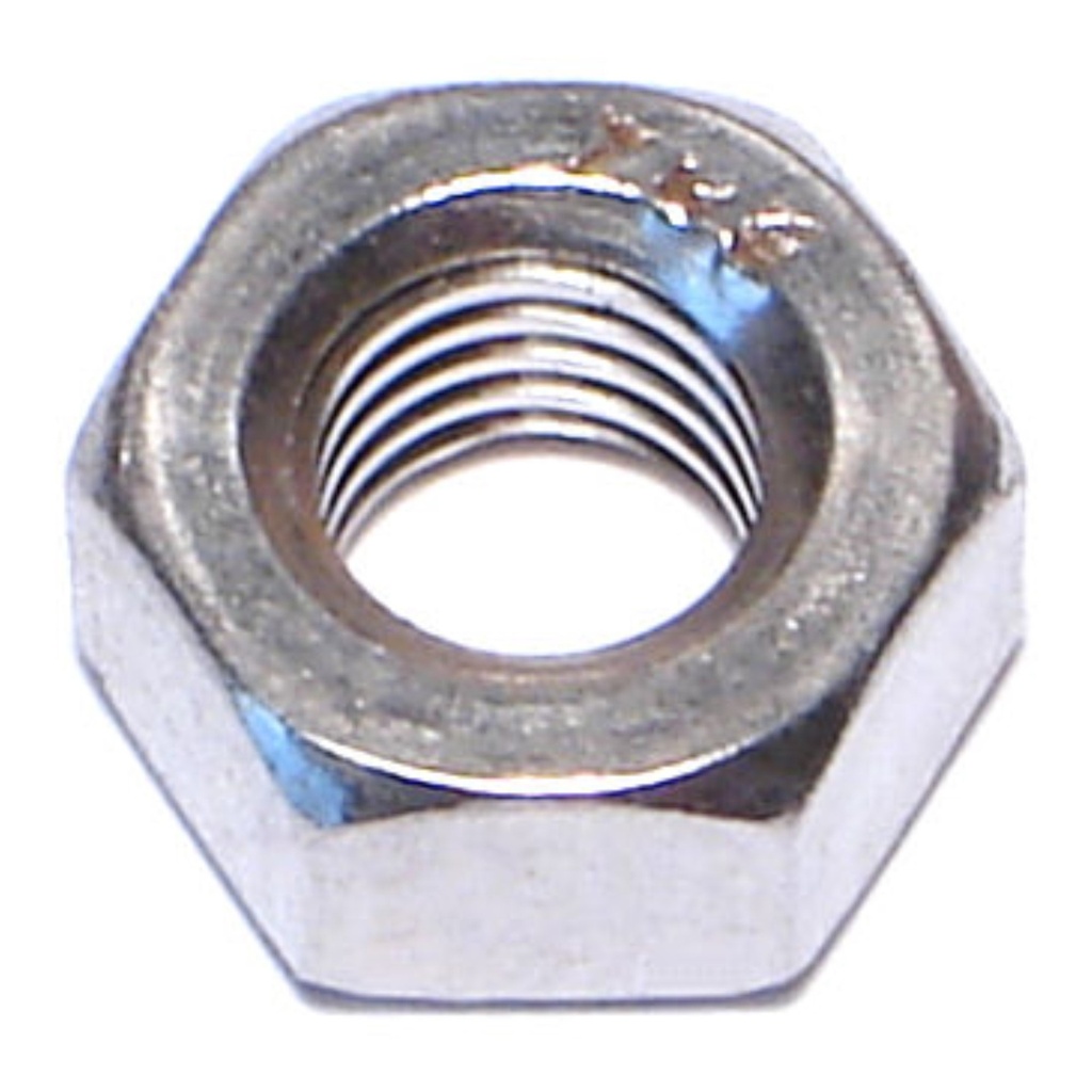 1/4-28 Fin Hex Nut SS