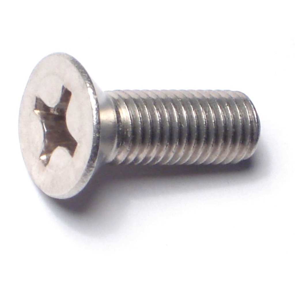 1/4-28 x 3/4 Ph Fl Mach Sc SS