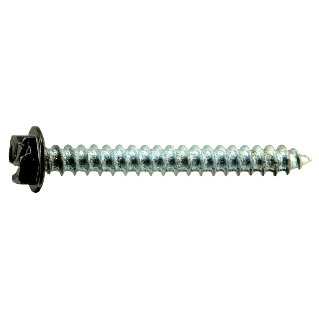 8 x 1-1/2 Hx Wh SMS Blk Zn