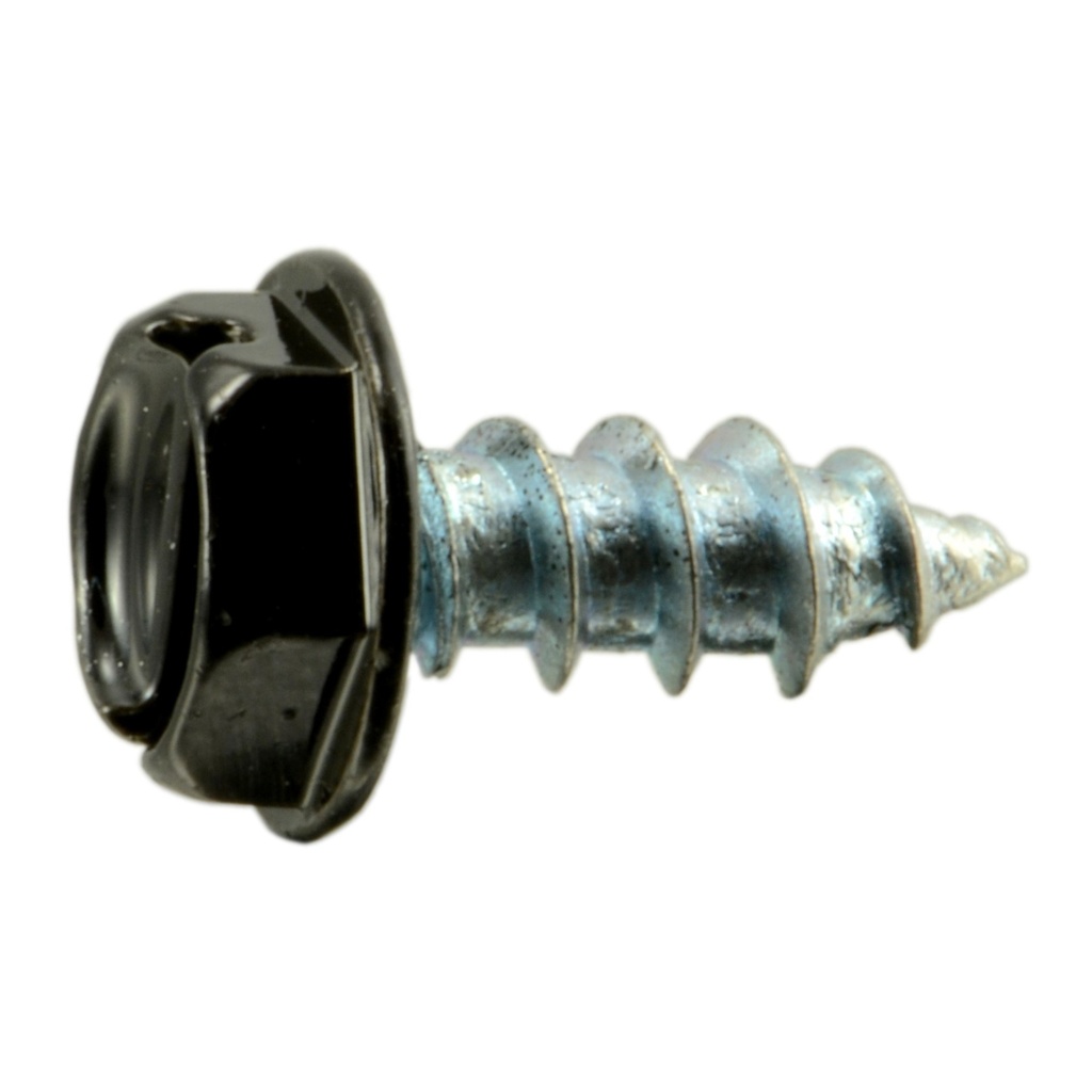 10 x 1/2 Hx Wh SMS Blk Zn