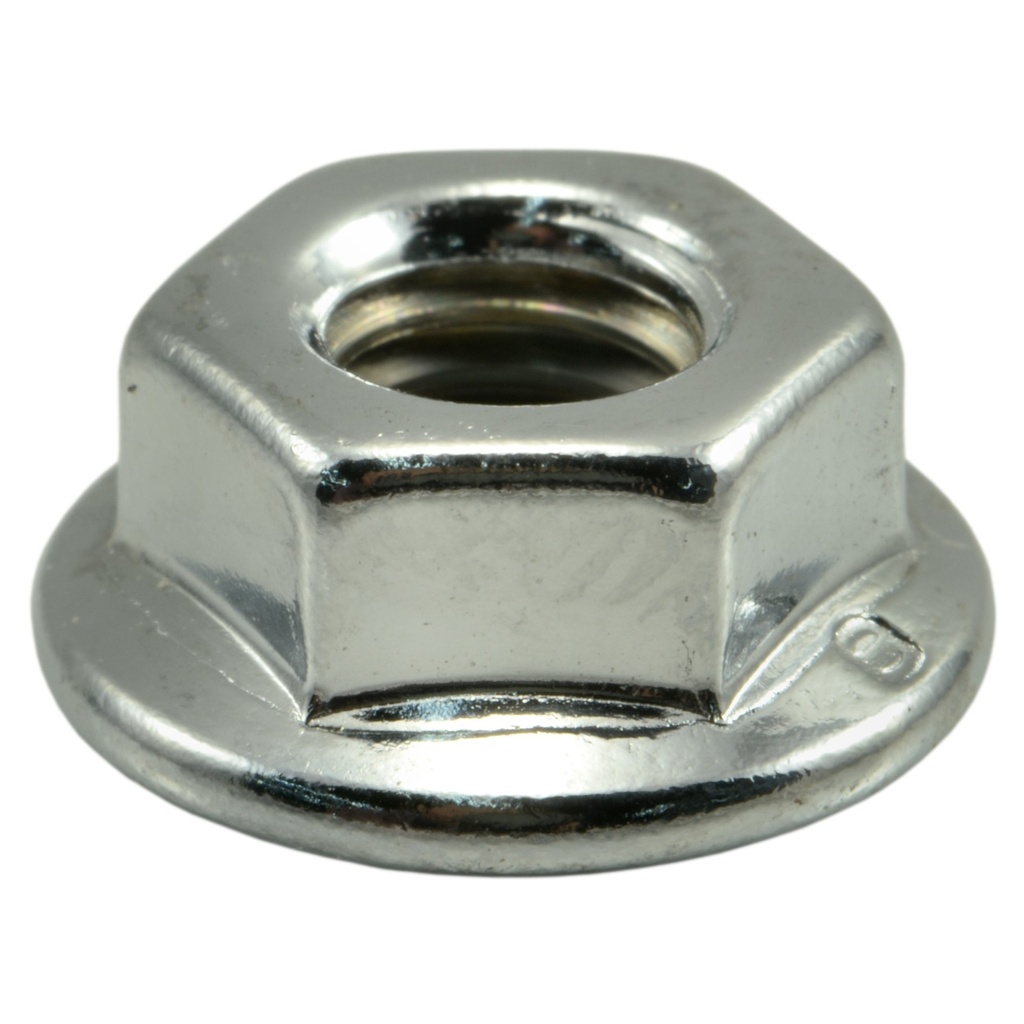 6mm-1.0 Flange Nut Chrm