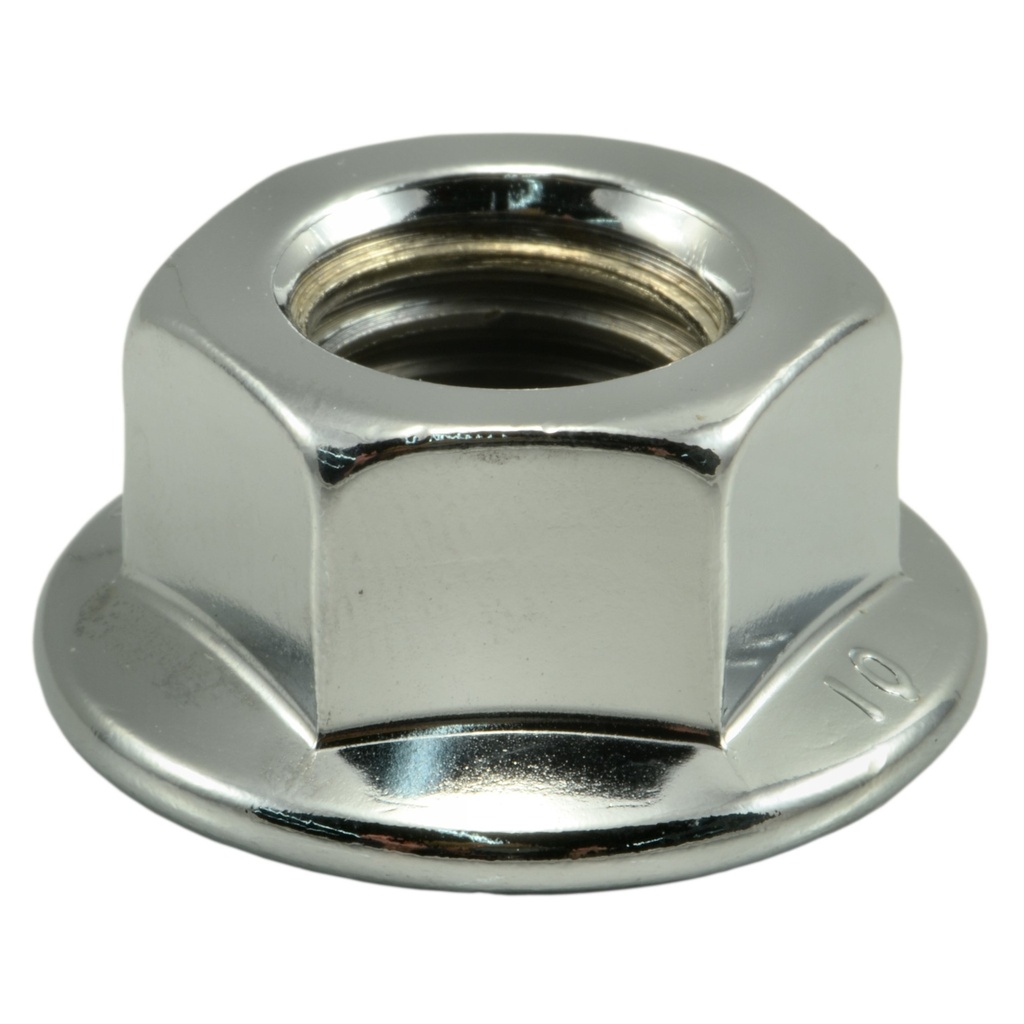 14mm-2.0 Flange Nut Chrm