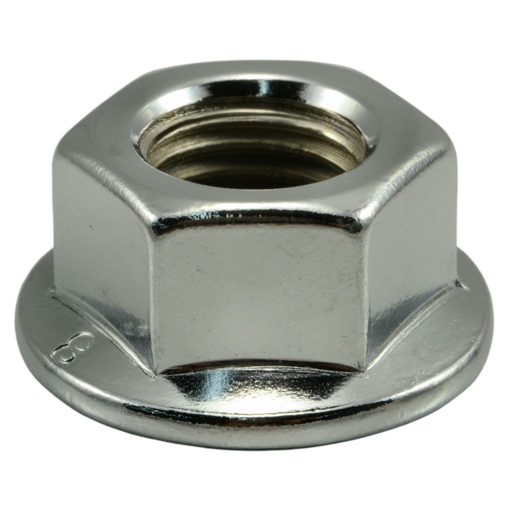 16mm-2.0 Flange Nut Chrm