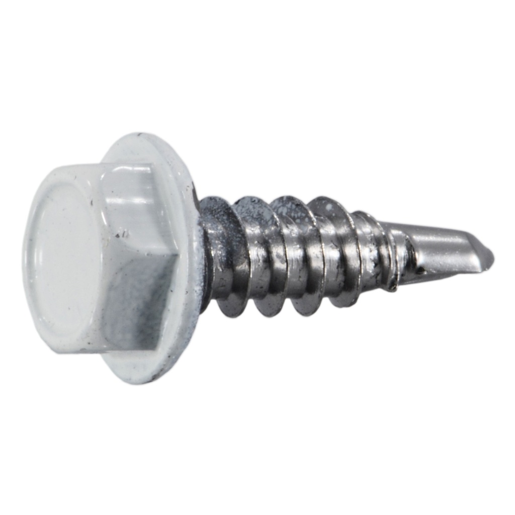 8 x 1/2 Hex SDS White SS