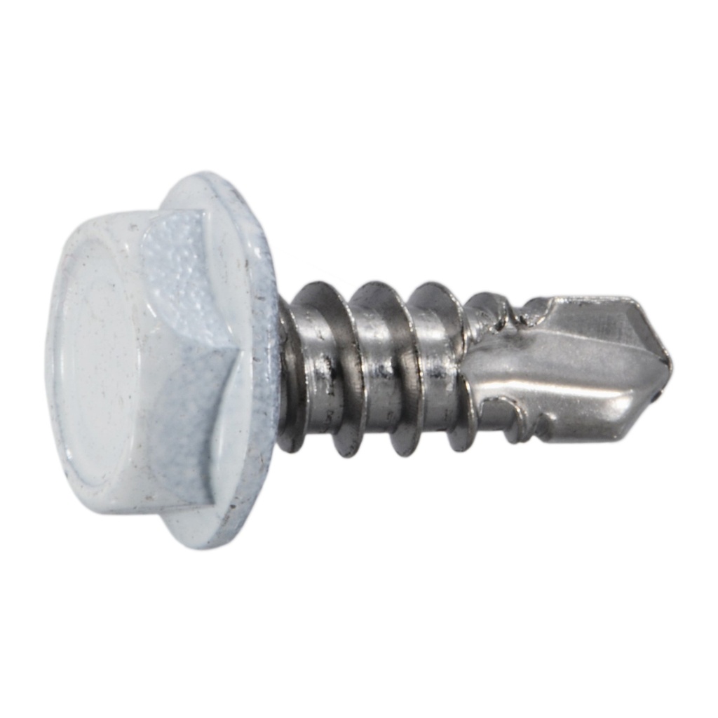 10 x 1/2 Hex SDS White SS