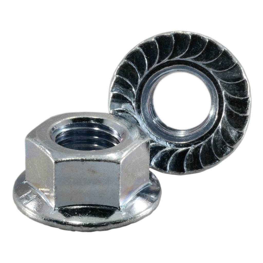 16mm-2.0 Serr Flange Nut
