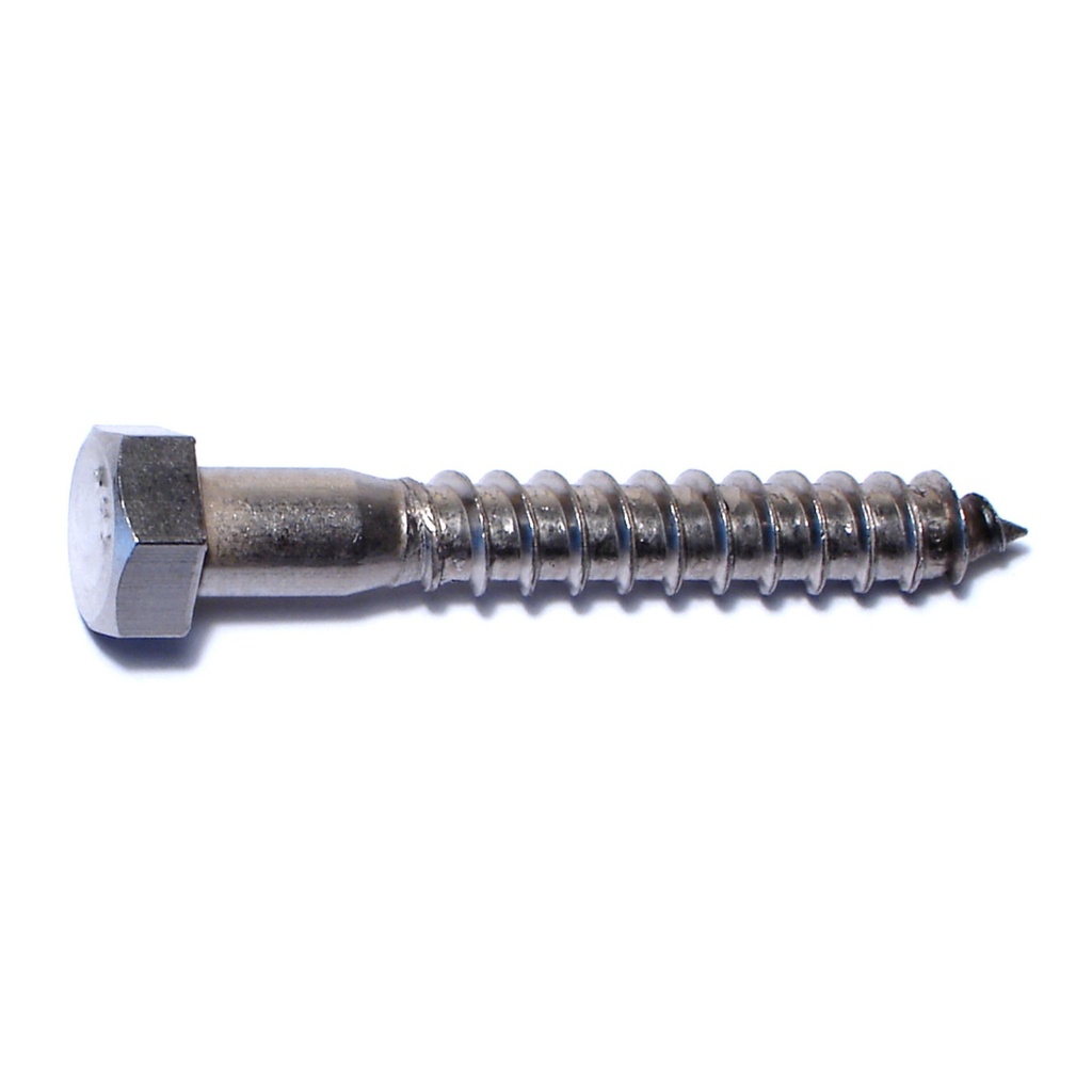 3/8 x 2-1/2 Hex Lag Screw SS