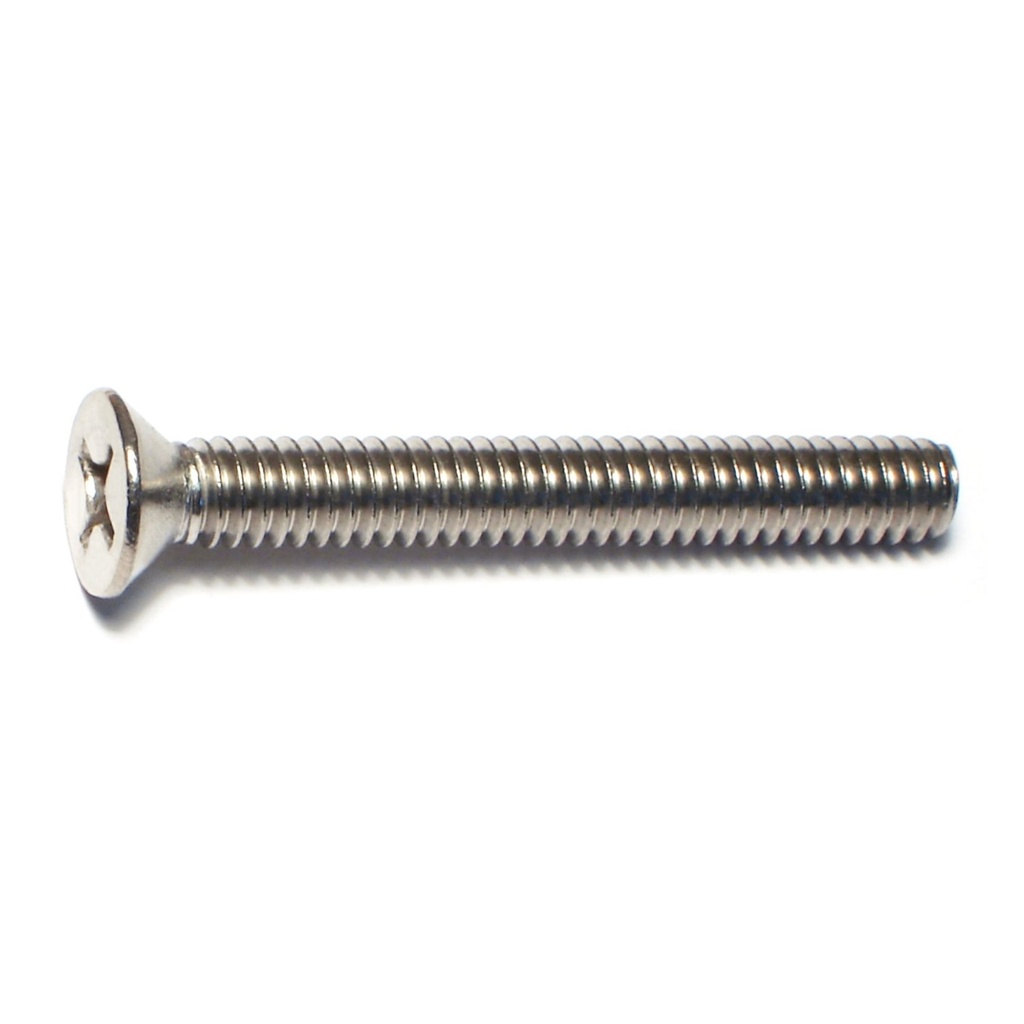 1/4-20 x 2 Ph Fl Mach Sc SS