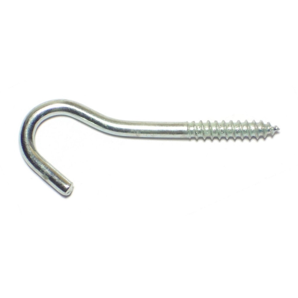 #12 x 1-11/16 Screw Hook Zinc