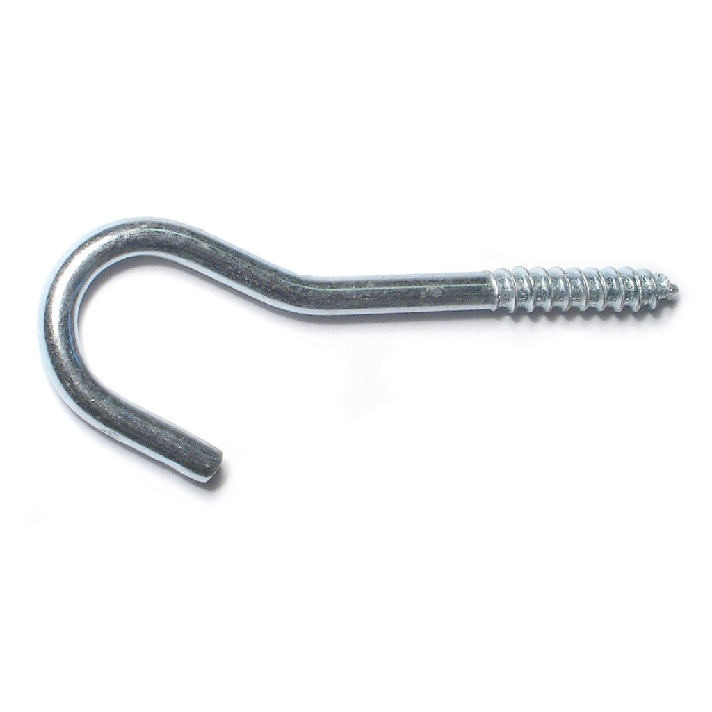 #6 x 3-3/8 Screw Hook Zinc