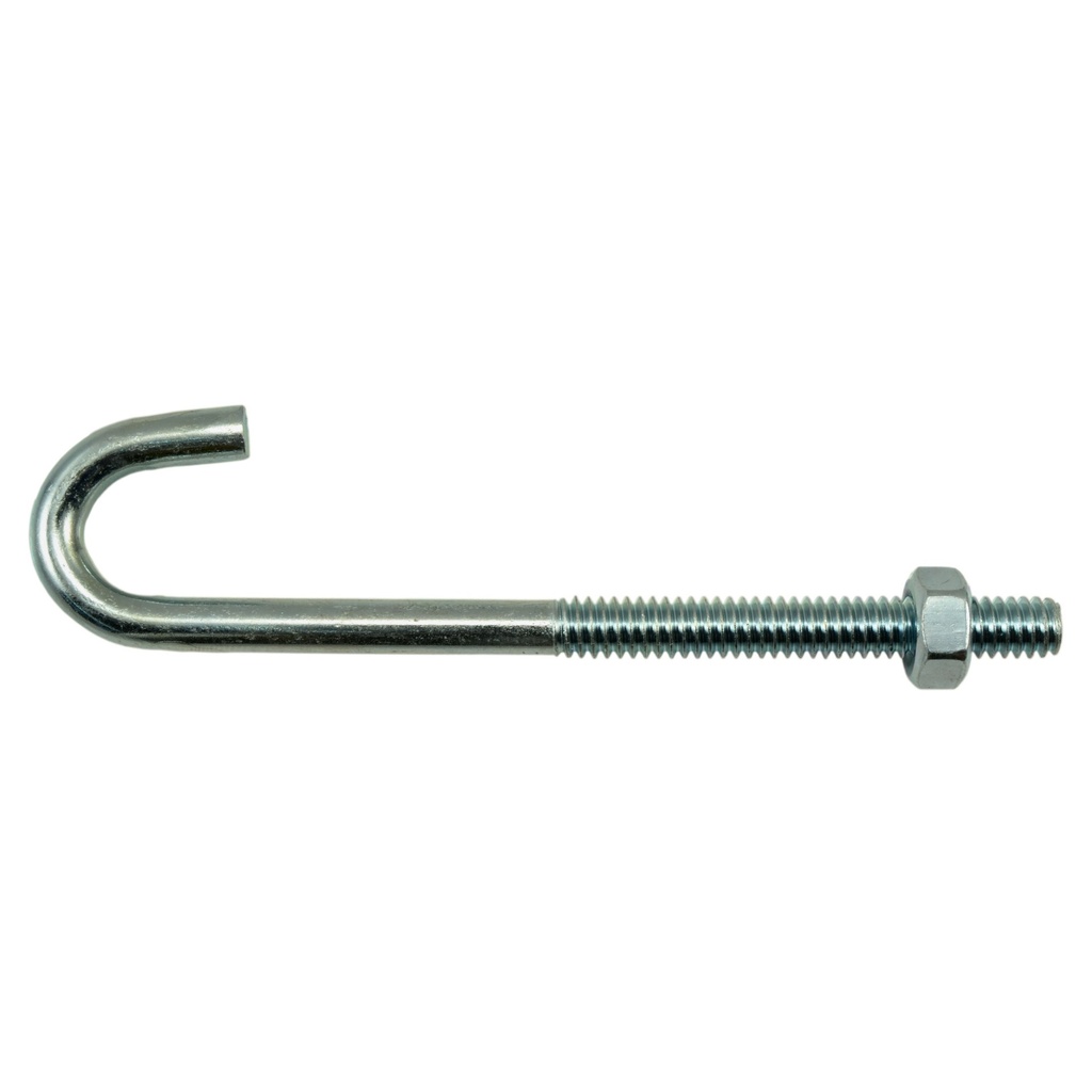 1/4-20 x 4 J-Bolt w/Nut Zn