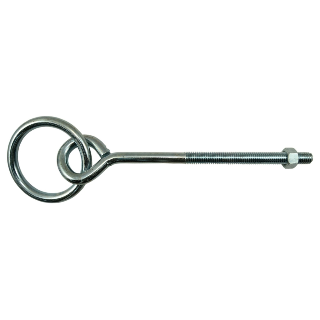 3/8-16 x 6 Hitch Ring MS Zn
