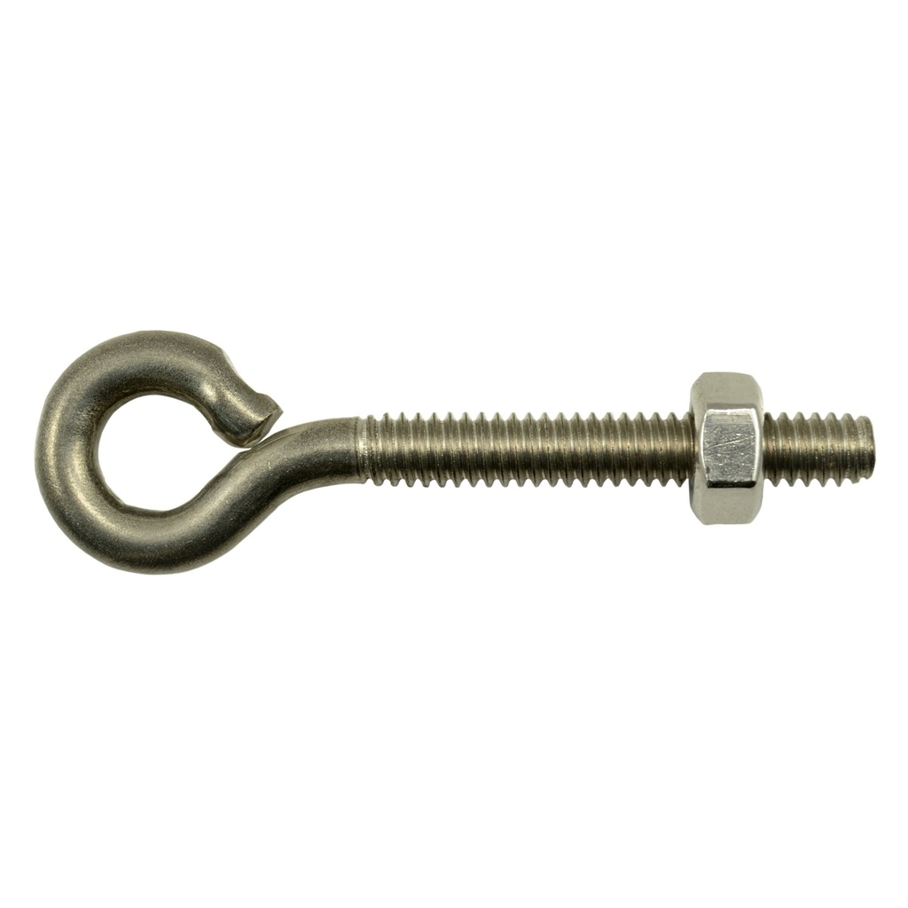 1/4-20 x 2-5/8 Eyebolt w/Nut SS