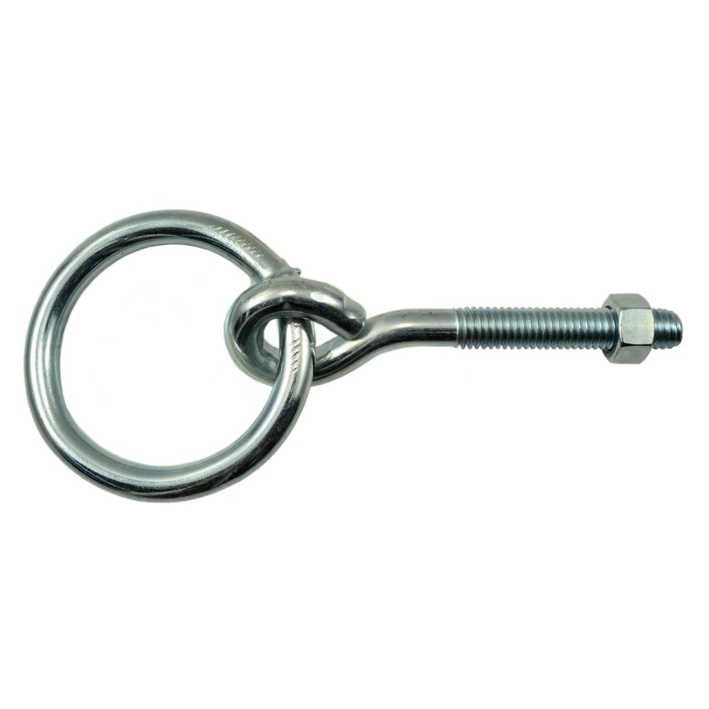 3/8-16 x 2-1/2 Hitch Ring MS Zn