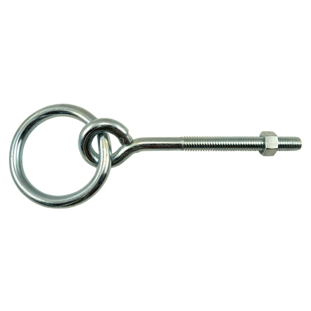 3/8-16 x 4 Hitch Ring MS Zn