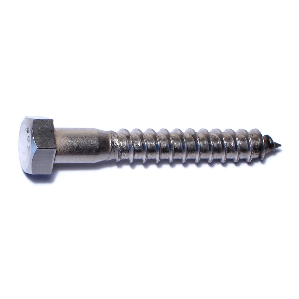 3/8 x 2-1/2 Hex Lag Screw SS