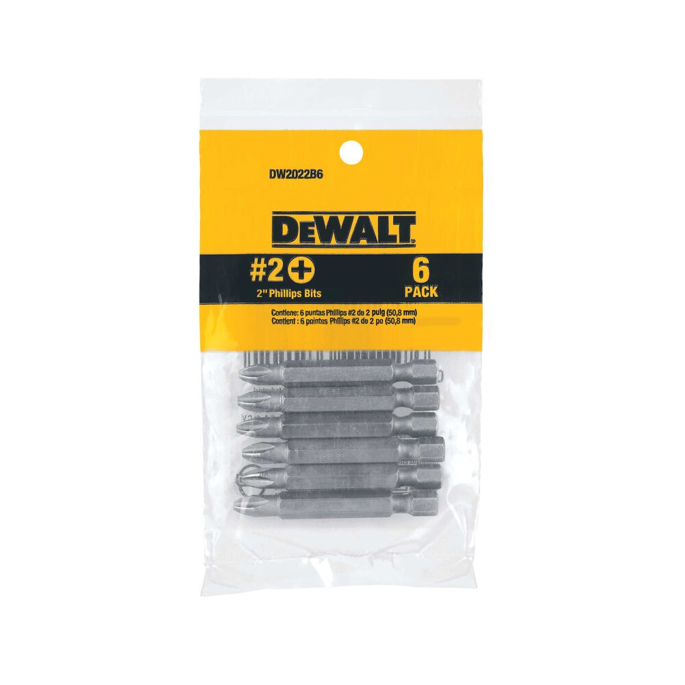 [DW2022B6] NO2 PHILLIPS 2IN BIT6 PK BULK BAG
