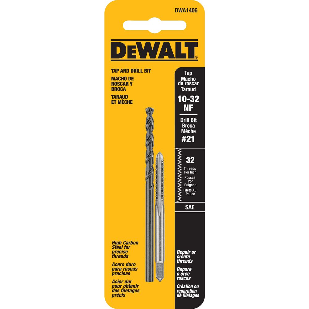 [DWA1406] DRILL & TAP SET 10-32NF THRD 2PC
