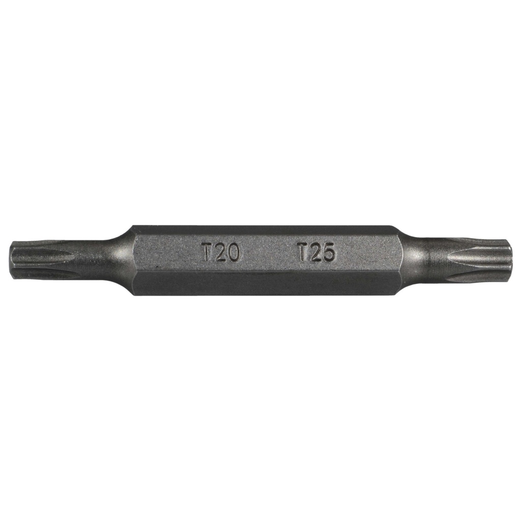 T20 + T25 x 2" Star Dr Dbl Bit