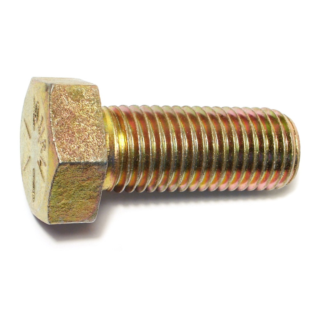 1-8 x 2-1/2 Hx Cap Gr8 NC YZ