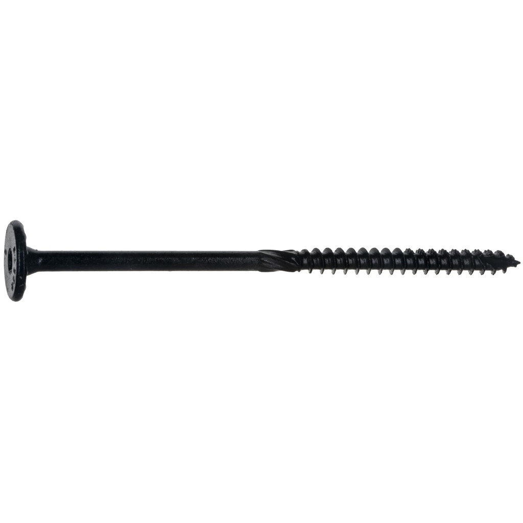 3/8 x 6 SD Flt Str Sc Bk