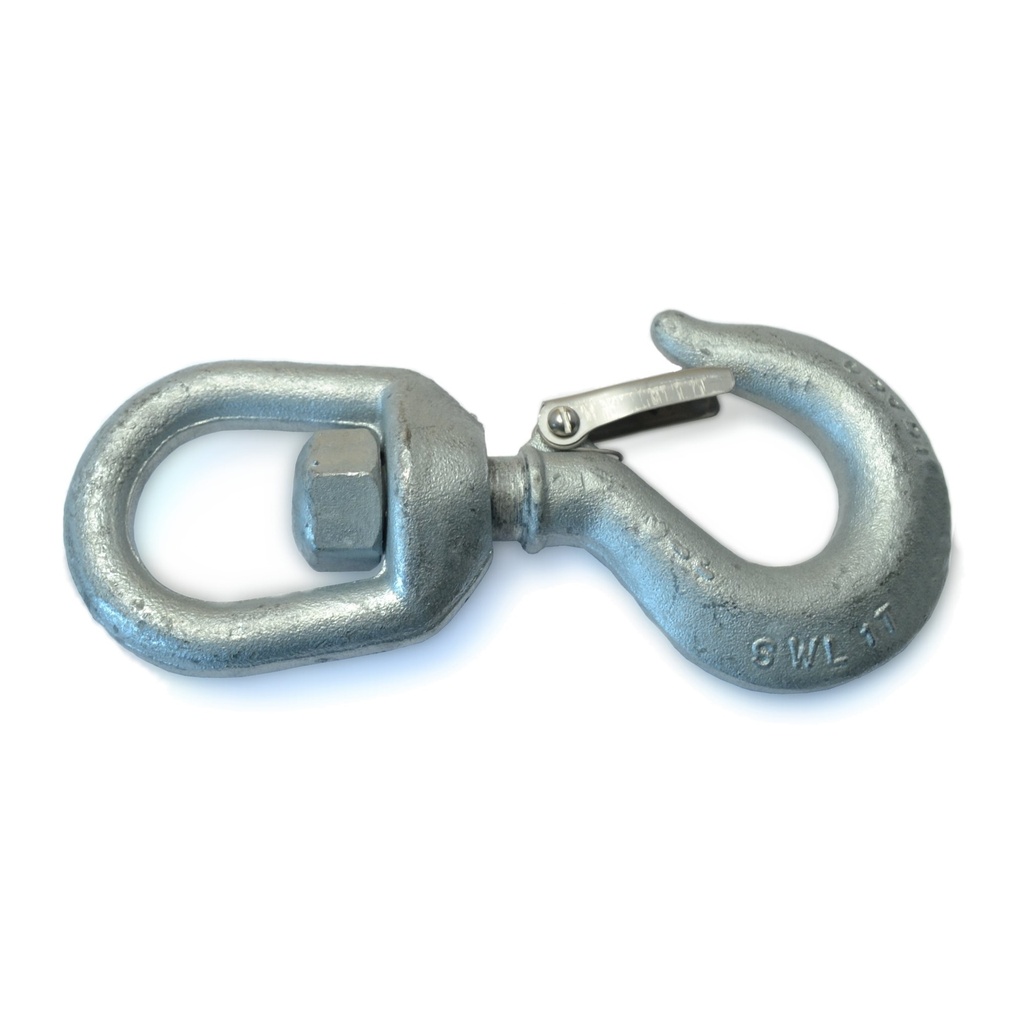 1 Ton Sfty Hook Sw Zn