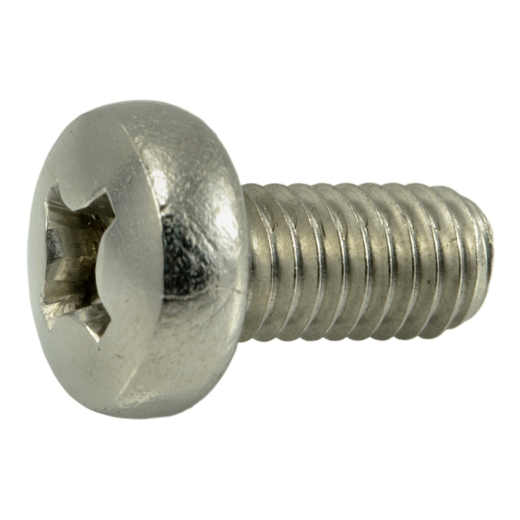 6mm-1.0 x 12mm Phil Pan MS SS