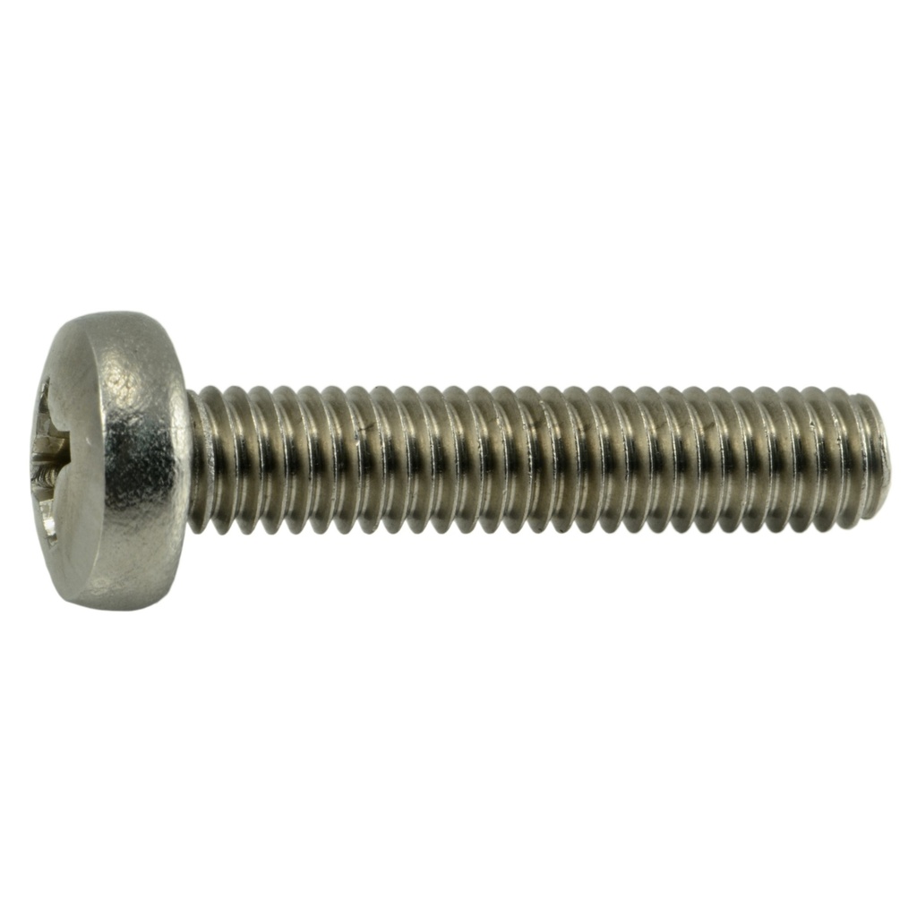 6mm-1.0 x 30mm Phil Pan MS SS