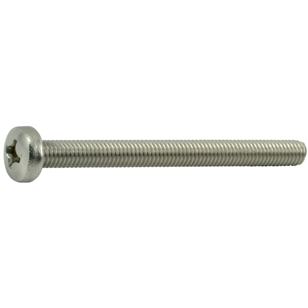 6mm-1.0 x 70mm Phil Pan MS SS