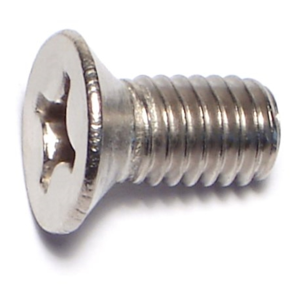 6mm-1.0 x 12mm Phil Flat MS SS